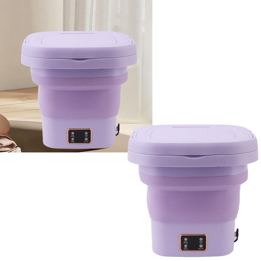 9L Portable Washing Machine Foldable Small Laundry Machine Automatic Baby Underwear Washing Machine for Dormitory
