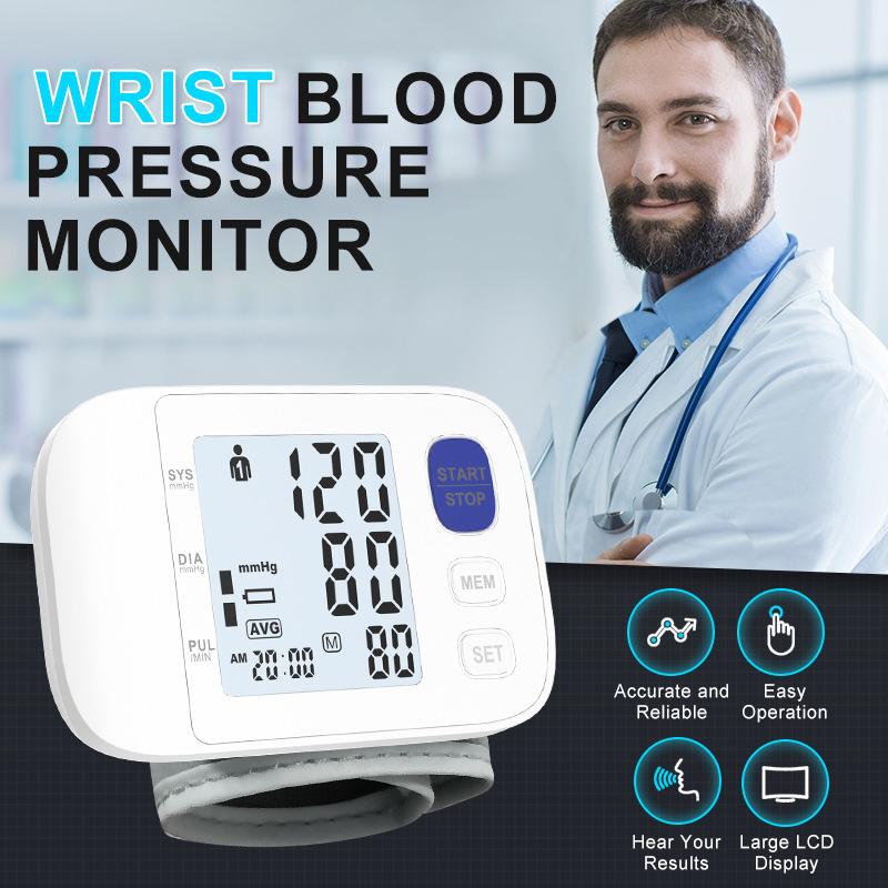 XIUDA D04 Digital Wrist Blood Pressure Monitor Portable Smart Home ROHS Electric Plastic Sphygmomanometer New Product