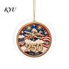 Decorative Mantel Fence Accents 250th Anniversary Acrylic Hanging Ornament, Double Side Printed Festive Holiday Decor Christmas Door Window