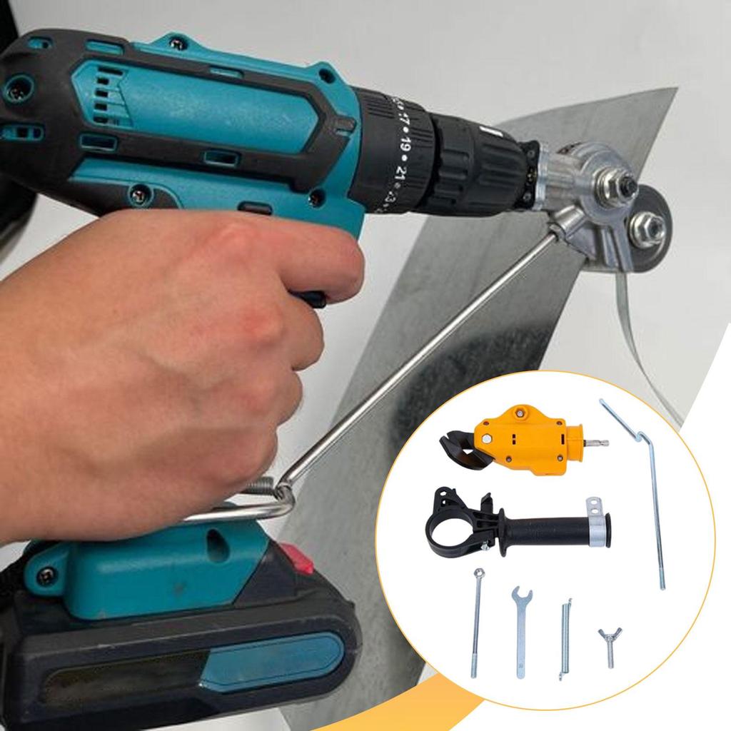 Electric Drill Metal Sheet Shear Cutting Tool Professional Easy to Install Fast Cuttings Premium Accessories Drill Attachment