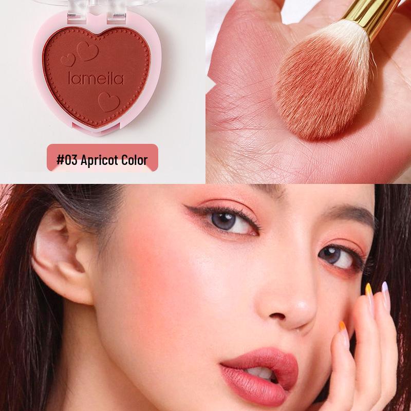 Lameila Blush Palette Nude Contouring for Beginners - Heart Blush Shade 5107