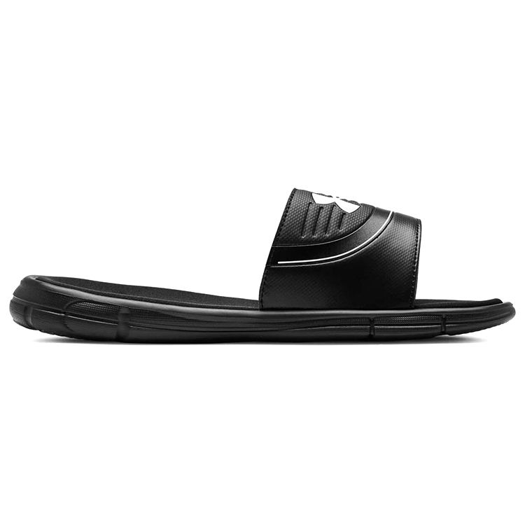 Under Armour Mercenary Unisex Black White Slides 3021281-001