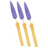 3PCS Darts Knots Props PLA 3D Printed Collectible Cosplay Costume Dart Prop for Role Playing Events Party Purple and