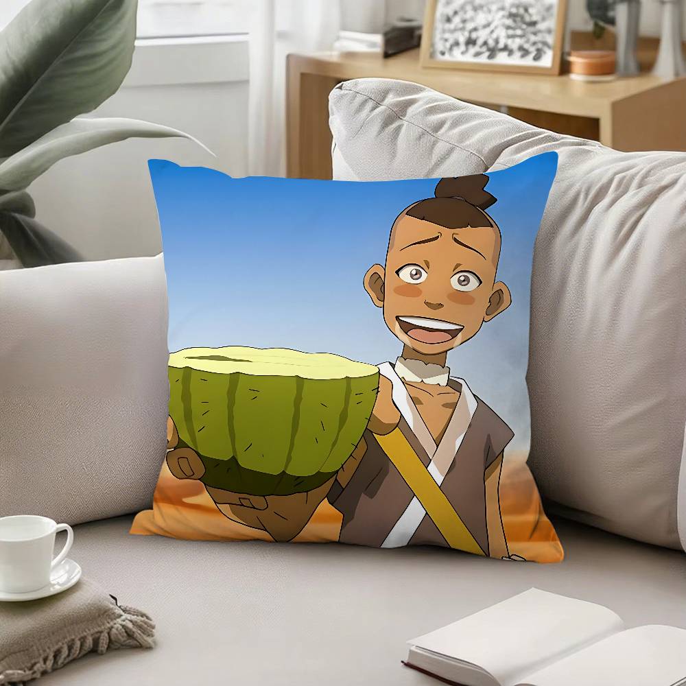 A-Avatar The Last Airbender Throw Pillow Covers Pattern Cushion Cover Suitable For Sofa Bedroom Car Pillow Cover