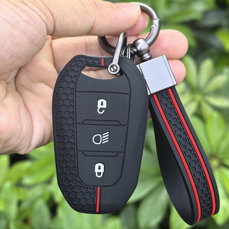 Silikonowa obudowa kluczyka samochodowego do Citroena C2 C3 C5 X7 C4 Picasso Berlingo do Peugeota 208 308 408 508 3008 4008 5008 Smart Key