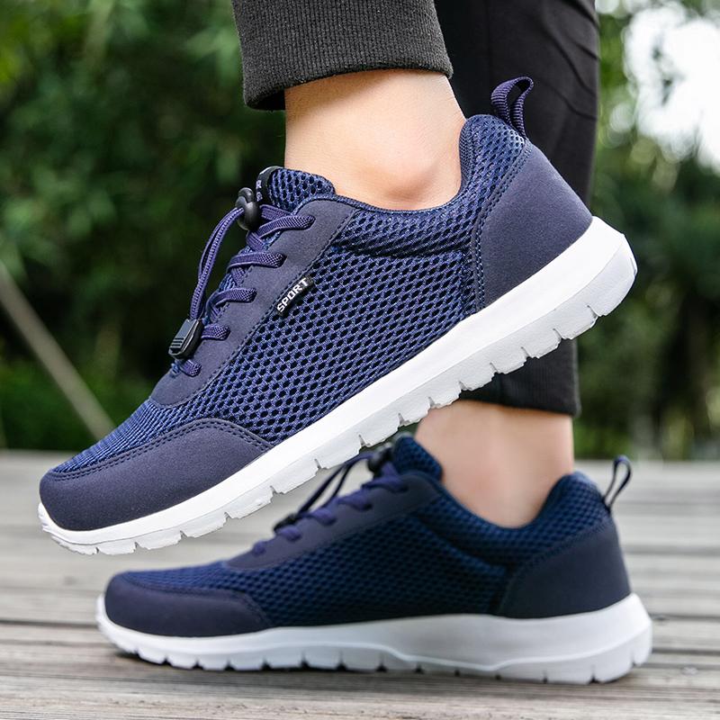 Sneaker Shoes Men Mesh Comfortable Running Outdoor Platform Tennis Casual Walking Lightweight Flat Jogging Shoes Tenis Men Shoes