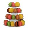Suport de Afișare Nuntă Zi de Naștere 260*210mm Calitate înaltă 4 Niveluri Suport de Afișare Macaron Stand Turn Macaron Rotund Transparent