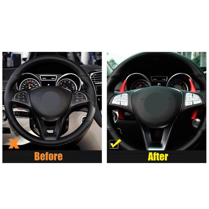 Car Styling Steering Wheel Button Trim for Mercedes For Benz E Class M Class G Class SLK Models for Audio Control