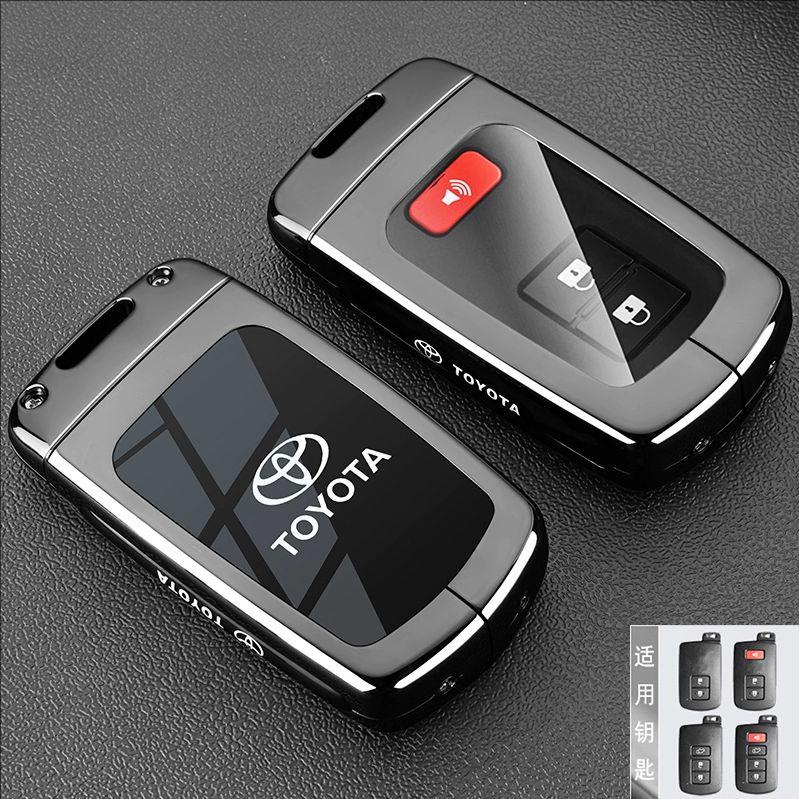 Zinc Alloy Key Cover for Toyota Vitz Camry Corolla RAV4 Highlander Avalon Yaris L - Replacement Key Case for Zihao ZixuanYOTA Yi LH5