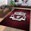 Tappeto Logo Liverpool Football Club, Design a Nido d'Ape Rosso Adatto per l'uso come antiscivolo per soggiorno camera da letto divani