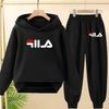 Children's Pullover Pink Coat Hoodie Sweatshirt Top + Pants Boys Girls Toddler 3-12Yrs Clothes Casual Sports Jogging Fashion Set