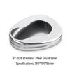 304 Stainless Steel Western-Style Commode with Lid for Bedridden Use