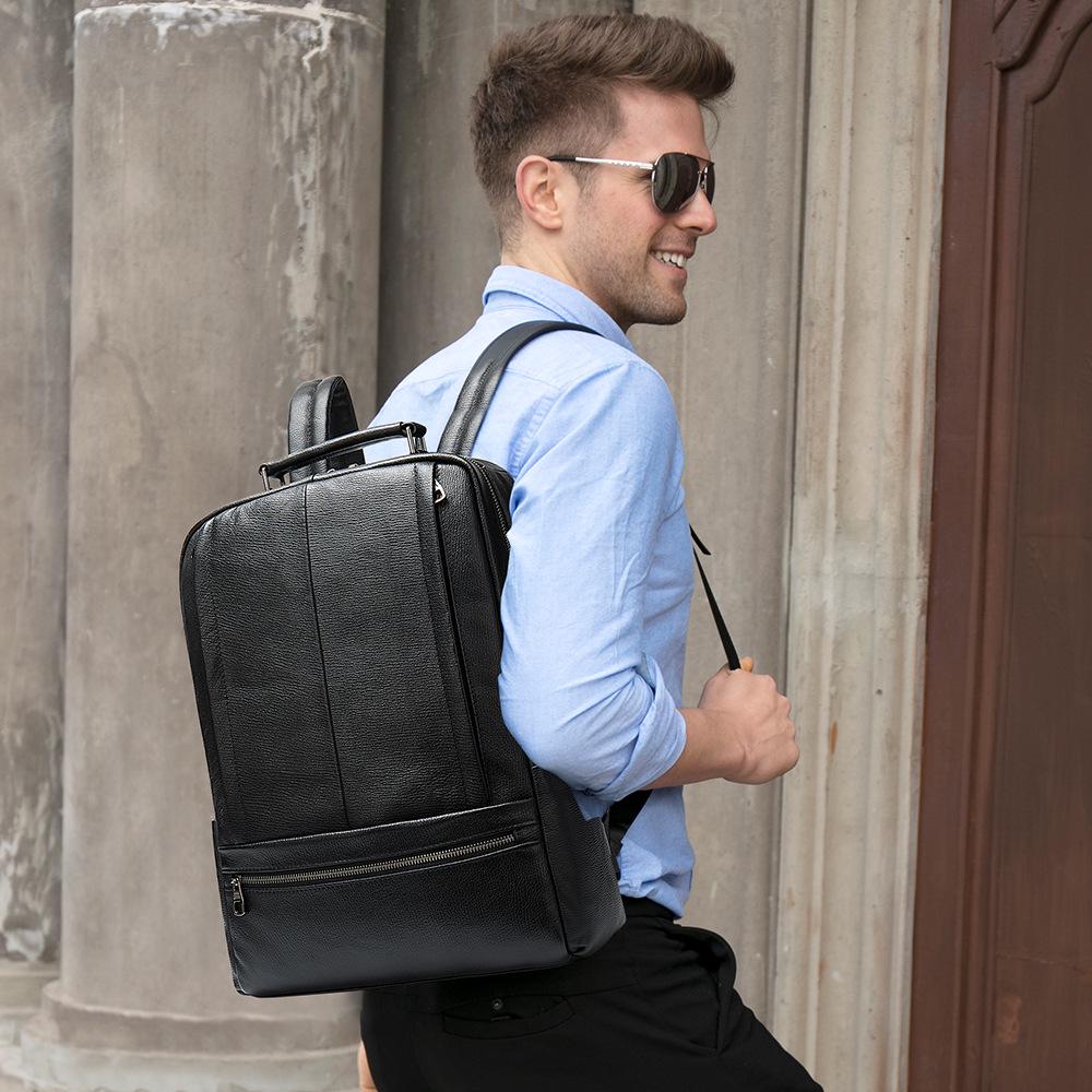 "Marant 2022 Men's Genuine Leather Business Backpack - Trendy Outdoor Cowhide Laptop Bag"
