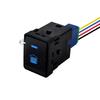 Blue Led Push Button Switch with Wiring Connector for Nissan Navara NP300 X-Trail Pathfinder 3Amp/12V Cup Holders 5