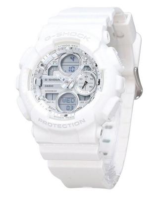 G-Shock Analog Digital Bio Based White Resin Strap Silver Dial Quartz GMA-S140VA-7A 200M Women's Watch