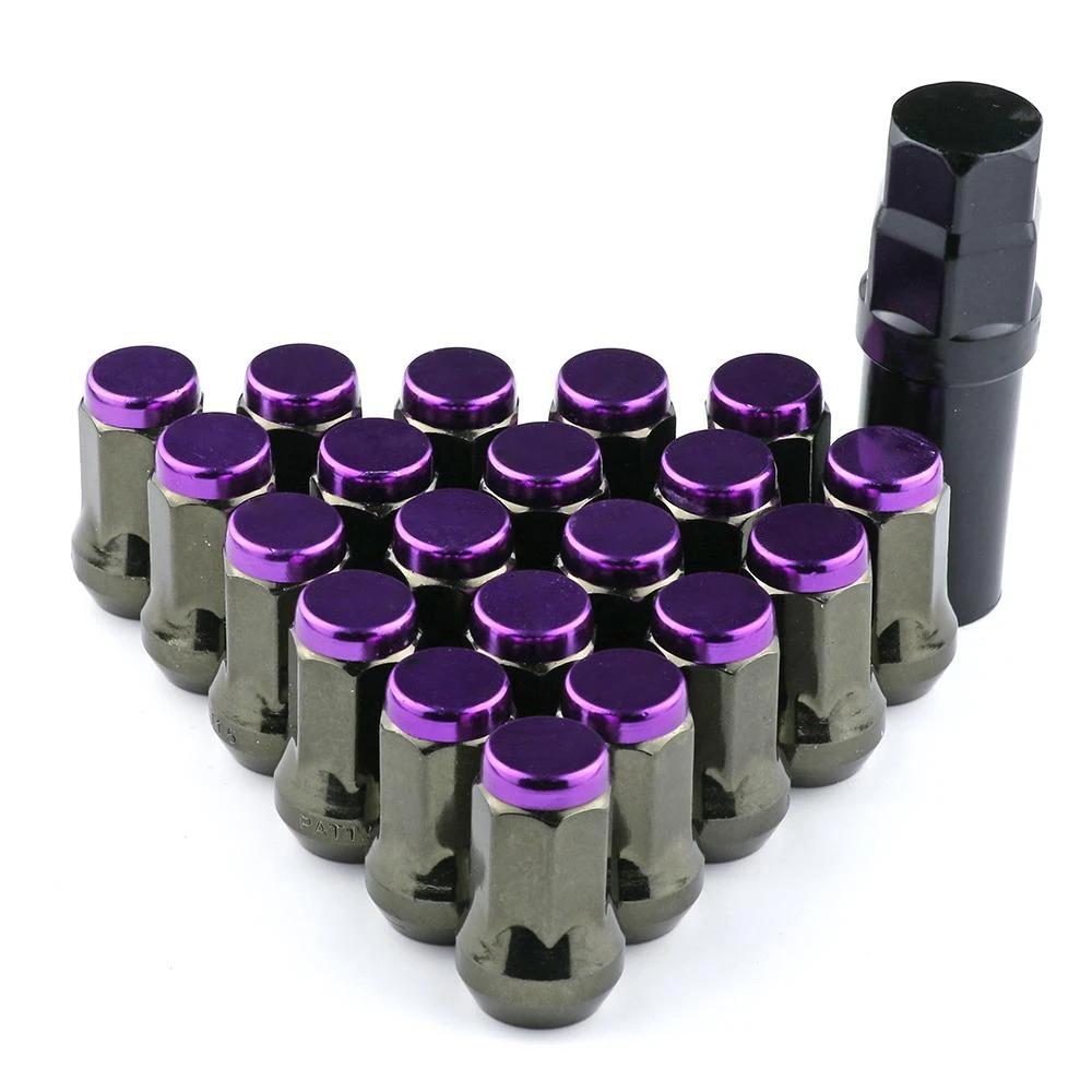 Car Wheel Lug Nuts M12x1.5/1.25 Universal Racing Tire Screw Caps Wheel Lug Nuts Extended Bolt Covers Decoration Parts 20Pcs