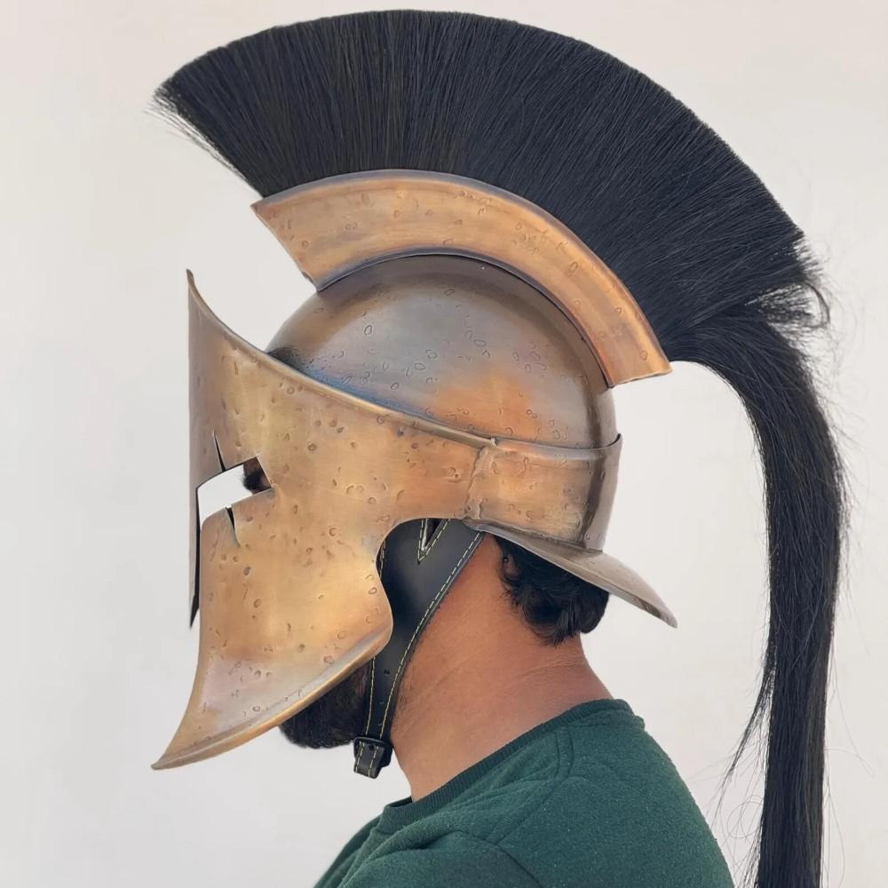 Handmade Authentic Movie Frank Miller “300” King Leonidas Spartan Helmet New