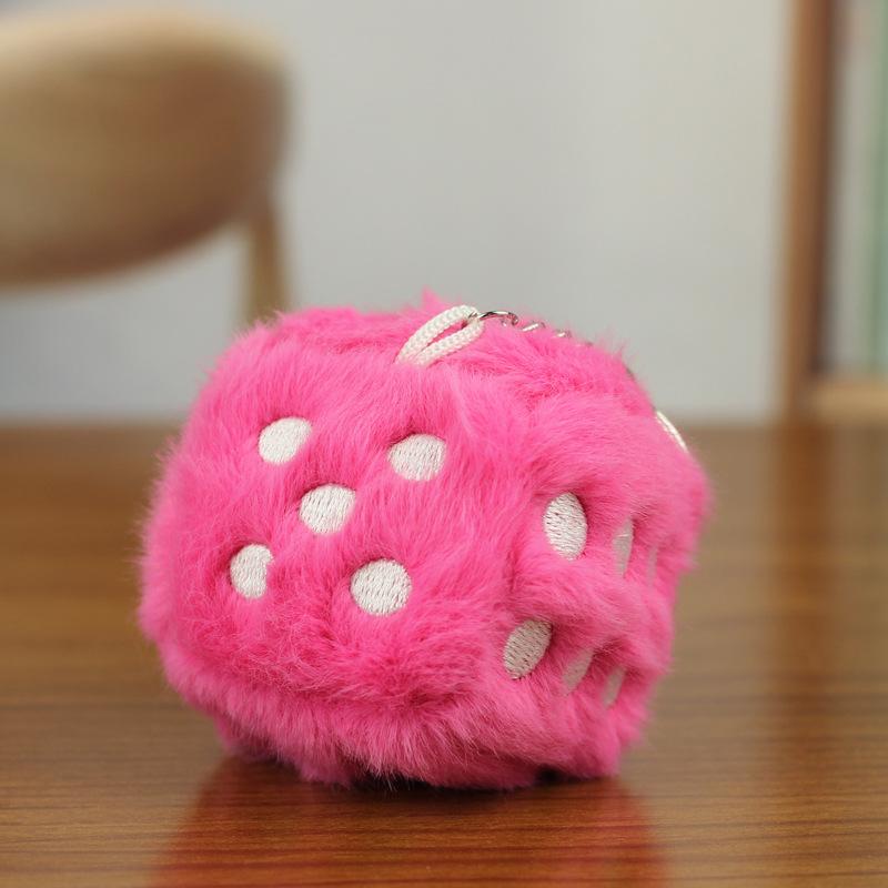 

Dice Plant Shaped Plush Toy Adorable Stuffed Doll Keychain Children For розовый