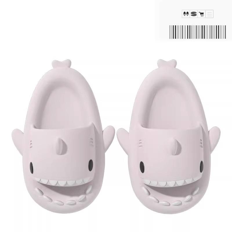 4cm Thick Sole Shark Slippers: Fun Cartoon EVA Slippers for Women, Men & Kids - Unique Stepping Sensation