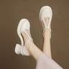 Fashion Baotou Sandals Platform Bag Heel Kitten Heel T-Buckle Shallow Mouth Platform Block Heel Summer Women's Shoes