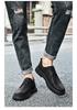 Men's Leather Outdoor Work & Hiking Casual Boots - Low-Top, Big Head Martin Style, Ideal for Spring & Autumn