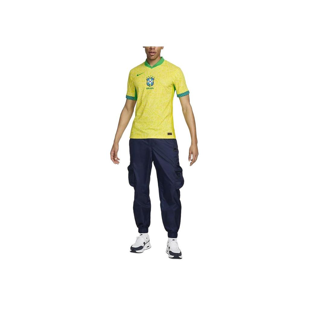 Nike Brazil 2024 Match Home ADV Authentic Jersey Dynamic Yellow/Lemon Chiffon/Green Spark Men Streetwear FJ4270-706
