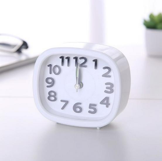 

Mini Black & White Digital Alarm Clock - Cute Bedside Clock & Children s Gift