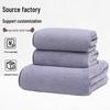 Extra Absorbent Large Coral Fleece Bath Towel with Embroidered Design - Perfect for Face Washing and Gifting