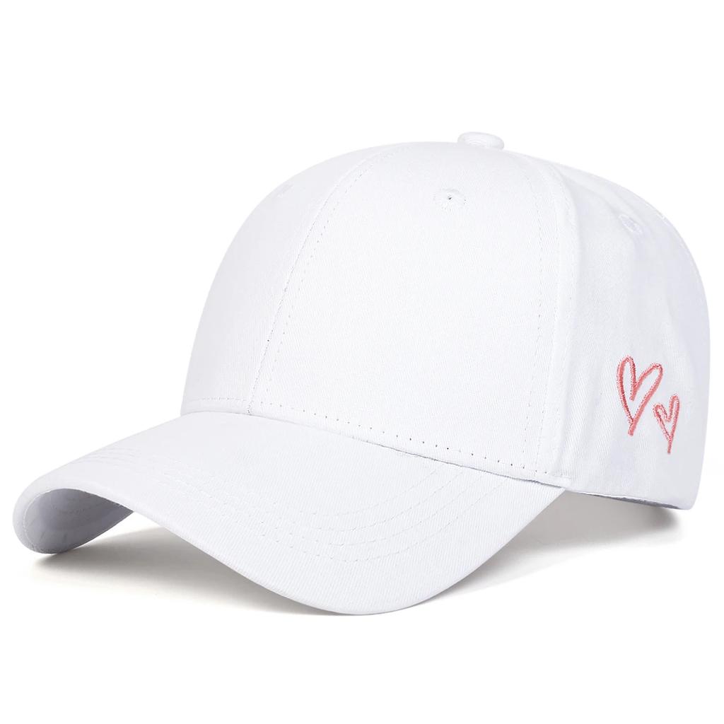 Unisex Love Embroidery Baseball Caps Spring and Autumn Outdoor Adjustable Casual Hats Sunscreen Hat Sports Cap