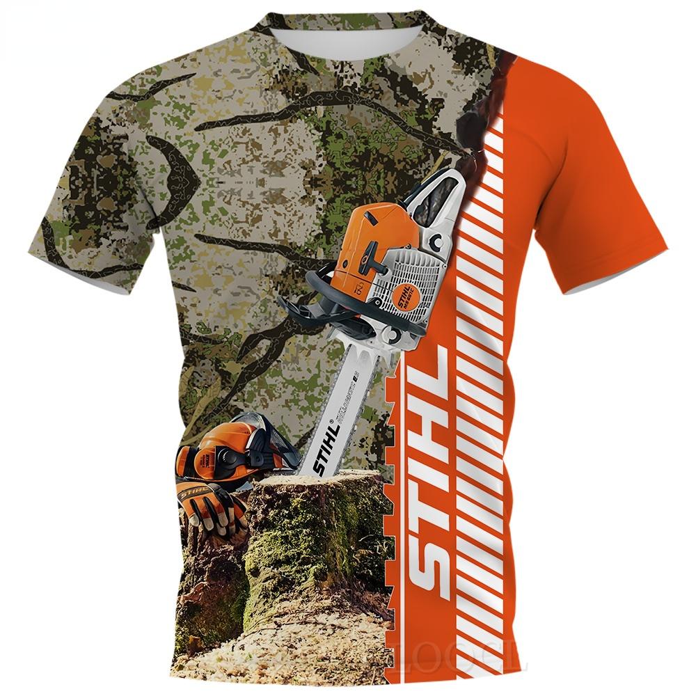 

Камуфляжная футболка Amo, рубашка с 3D принтом для охоты, мужские и женские повседневные модные топы с короткими рукавами, новинка 2022 года M