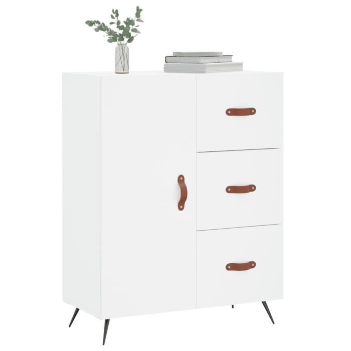 VidaXL Buffet blanc 69,5x34x90 cm bois d'ingénierie 827884