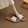 Internet Celebrity Soft-soled Cool Slippers Women Wear 2025 Summer New Beach Shoes Fairy Style with Skirt Flat Bottom One-word