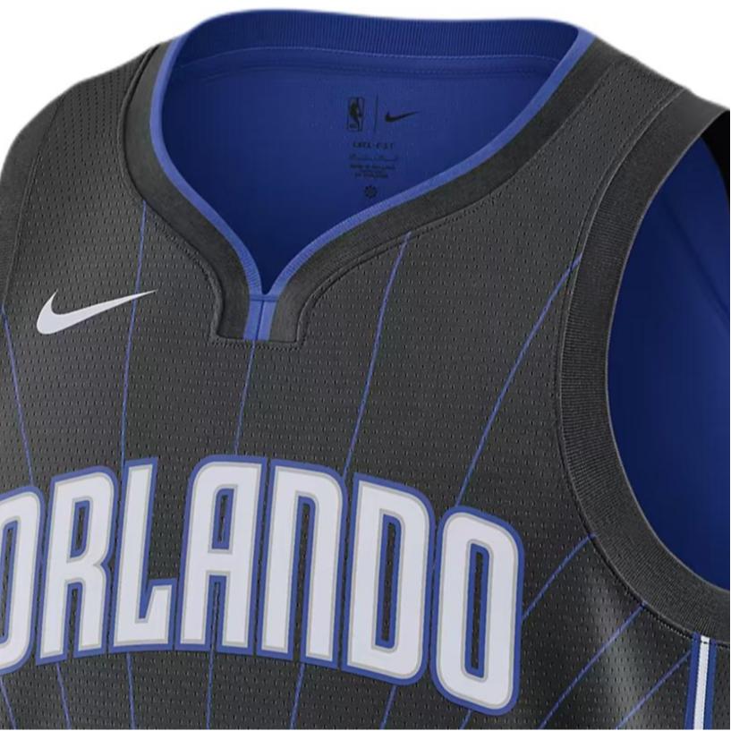 Nike NBA Team Print Jersey Vest SW Fan Edition 22-23 Season Limited Logo Magic Team Suggs 4 Round Neck Letters Unisex jersey Blue Black DN2017-016