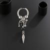 1PCS Fashionable Punk Rivet Tassel Earrings Neutral Cool Rock Style Geometric Irregular Daily Jewelry Gifts
