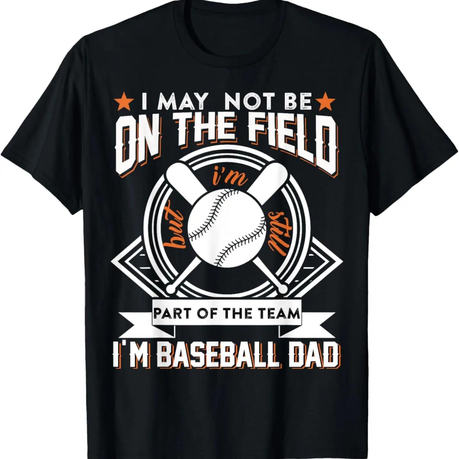 Funny Baseball Dad Apparel T-Shirt S чёрный