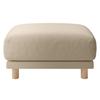 MUJI Beige Korbmuster Sofabezug für Hocker und Taschenfederkern Baumwolle-Leinen (82585339)