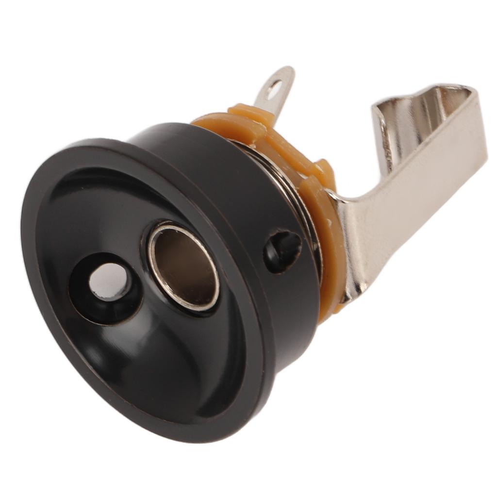 Stereo výstupní zásuvka pro kytaru, zesílený kulatý kovový výstupní konektor ve tvaru misky pro elektrickou kytaru TL