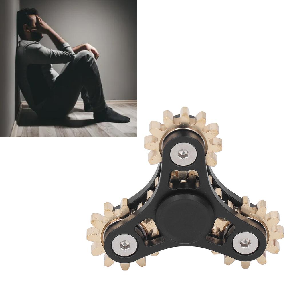 4 Gears   Bearing Toy Stress Reducer Anxiety Game Brass   Bearing Toy for Kids Adult