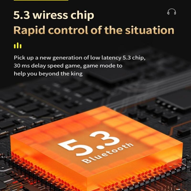 K40 TWS Bluetooth-Kopfhörer mit Digitalanzeige, Headset mit Geräuschunterdrückung und Mikrofon, Hi-Fi-Stereo-Sound-Kopfhörer