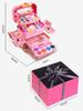 Girls Makeup Kit Baby Cosmetics Bag With Nail Polish Lipstick Non-Toxic Games Pretend Play 6 Years Fashion Beauty Children Toy