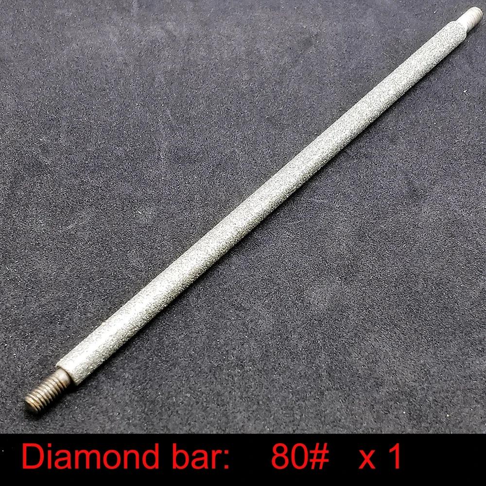 80-3000# 6mm Zylinder Diamantstein Schärfstab Wetzstein Passend für Ruixin Schärfer Sägemesser Scimitar Messer Schleifen