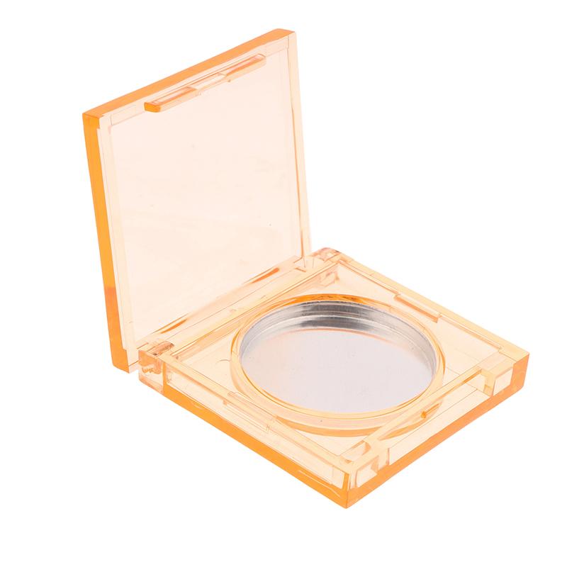 Quadratische Parfüm-Creme-Box Rouge Highlighter Concealer Leeretui mit Aluminiumplatte Kosmetikbehälter aus Kunststoff Klare Make-up-Hülle