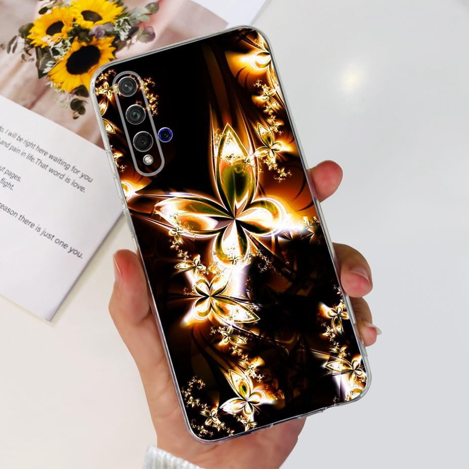 For Huawei Honor 20 Case YAL-L21 YAL-AL00 Luxury Painted Cover Soft Silicone Phone Case For Huawei Nova 5T Nova5T Honor20 Bumper