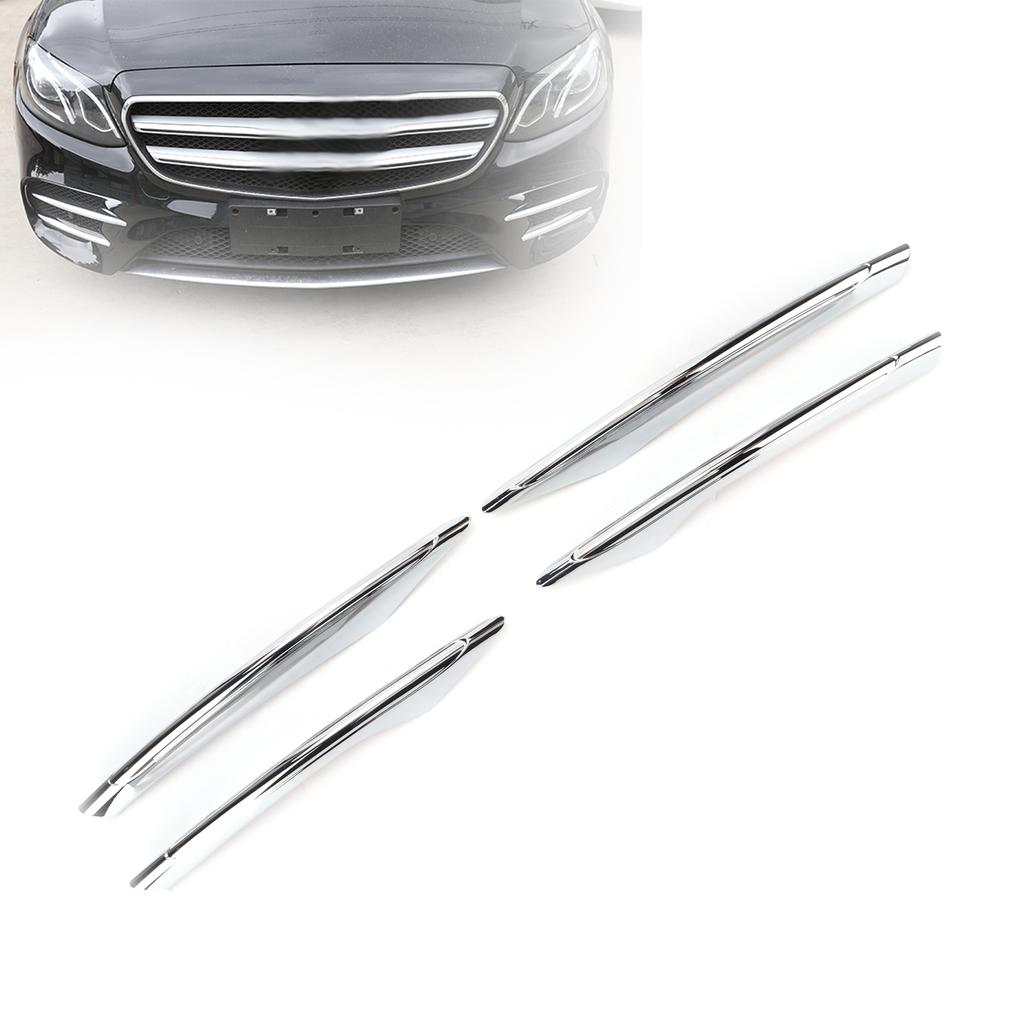 4pcs Front Fog Light Molding Trims Replacement for   E Class W213 E200 E300 2021