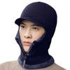 Ohrschützender Fleece-Nackenwärmer-Hut mit Ohrenklappe Kapuzenhut zum Wandern Skifahren Kaltes Wetter Totenkopfmütze Sportkopfbedeckung