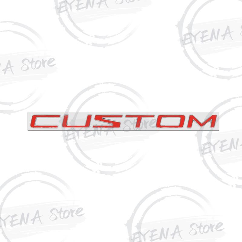 DUSP4 For Ford Transit Custom Tourneo MK7 MK8 Tuning Logo Lettering Metal Badge Stickers Car Rear Trunk Body Emblem Auto Accessories