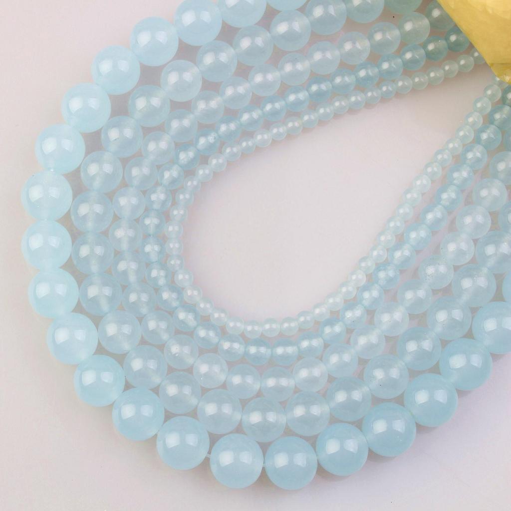 Bunte Chalcedon Jade Perlen für DIY Schmuck- & Armbandherstellung