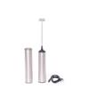 USB Rechargeable Electric Milk Frother with Cover Portable Milk Frother Electric Whisk  Barista Use