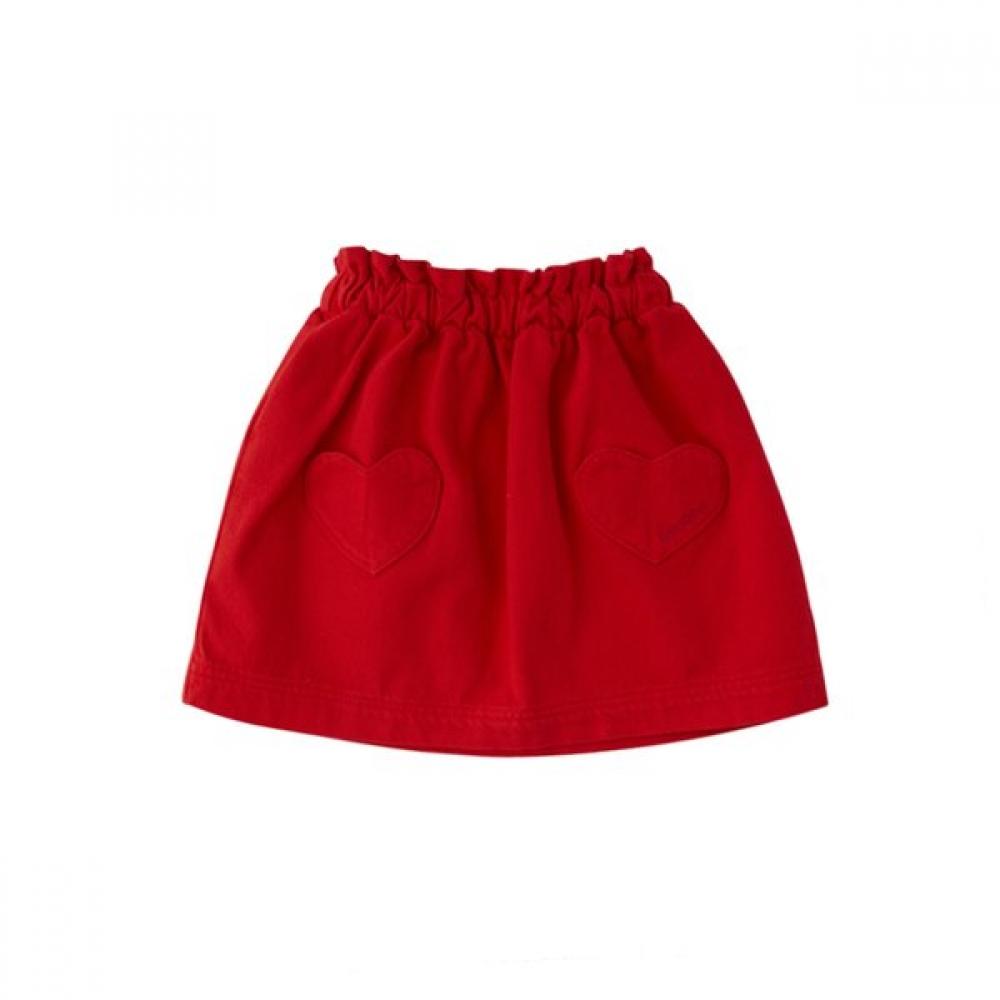 Bonton Heart Pocket Skirt 7617t 430 09 RD/110