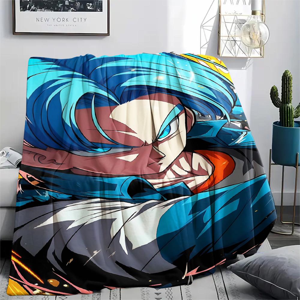 Dragon Ball characters Print Flannel Blanket,High quality Comfortable for All Seasons,Home Decor,Warmth and Comfort,Perfect for Christmas Gifts